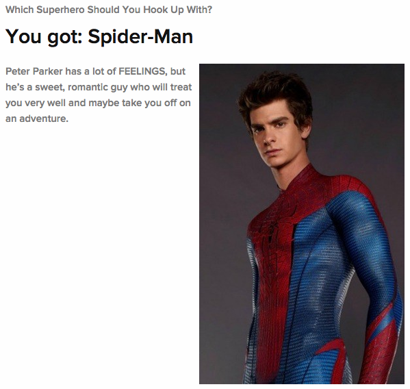 To see who should be your superhero BF click here.